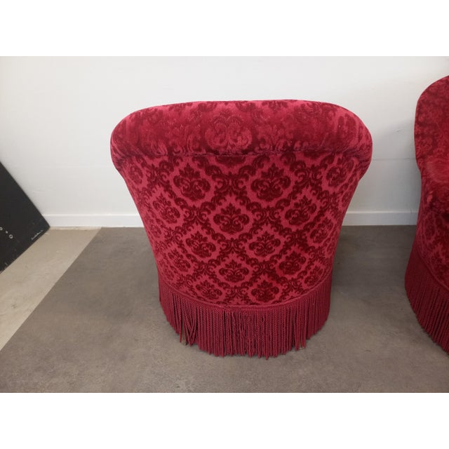 Red Toad Sofa and Chairs, 1950s, Set of 3 For Sale - Image 9 of 18