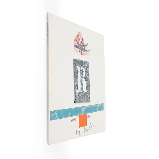 1960s Sergio d'Angelo, Composition, 1960s, Mixed Media on Cardboard and Collage For Sale - Image 5 of 13