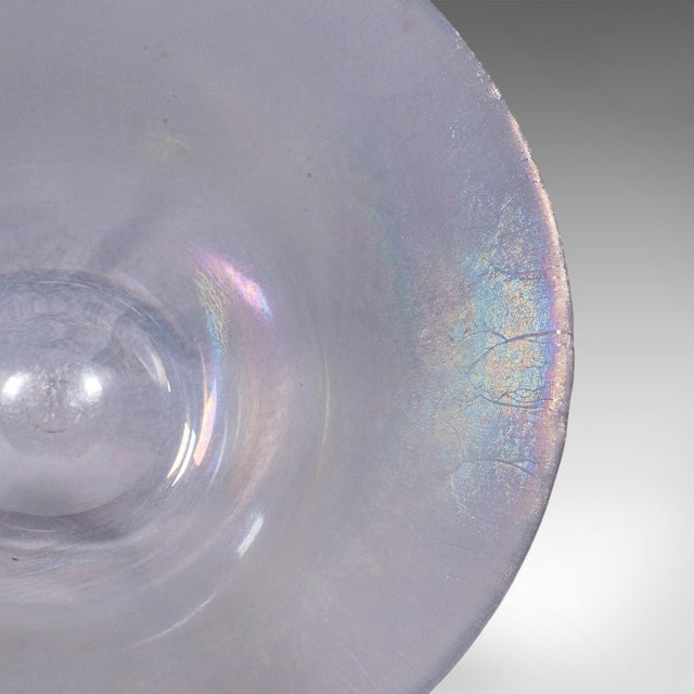 Vintage Lustre Fruit Bowl, Continental, Art Glass, Display Dish, Kitchen, Lounge For Sale - Image 10 of 11