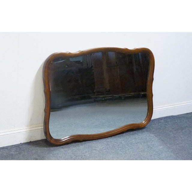 Dixie Furniture Co. Dixie Furniture Solid Cherry County French Provincial 47" Mirror 355-204 For Sale - Image 4 of 6