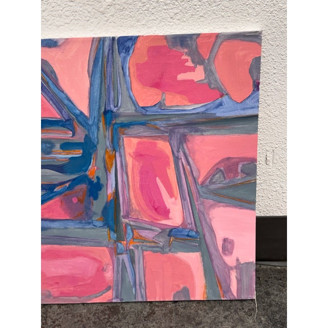Abstract Acrylic on Canvas Painting, Circa 2010 For Sale - Image 9 of 12