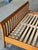 Mid-Century Modern Teak King Bed Frame Slatted Headboard 1960s For Sale - Image 3 of 10
