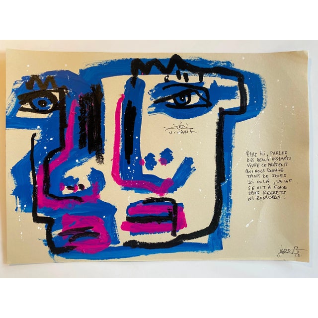 Jazzu, Being Here Alive, 2025, Mixed Media on Paper For Sale - Image 4 of 9