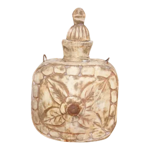 Vintage Carved Wooden Bottle