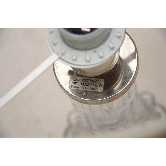 Vintage Swedish Table Lamps by Carl Fagerlund for Orrefors, 1960s, Set of 2 For Sale - Image 9 of 10