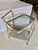20th Century French Brass and Glass Bar Cart For Sale - Image 11 of 13