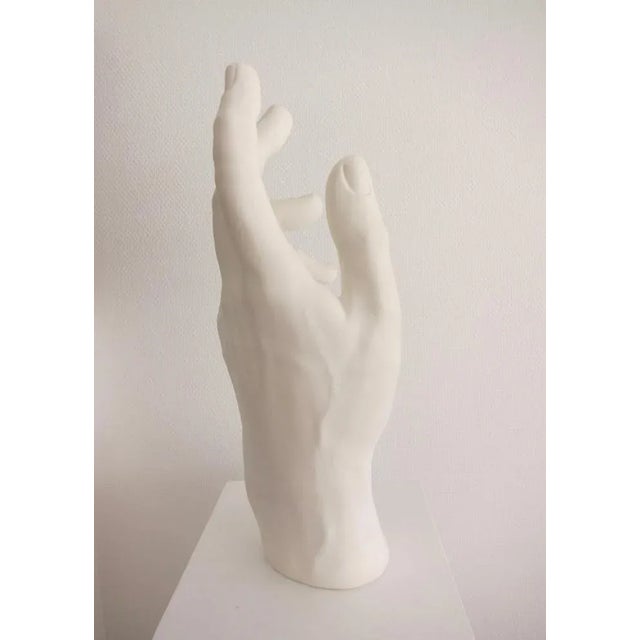 Large Plaster Hand, 1980s For Sale - Image 3 of 8
