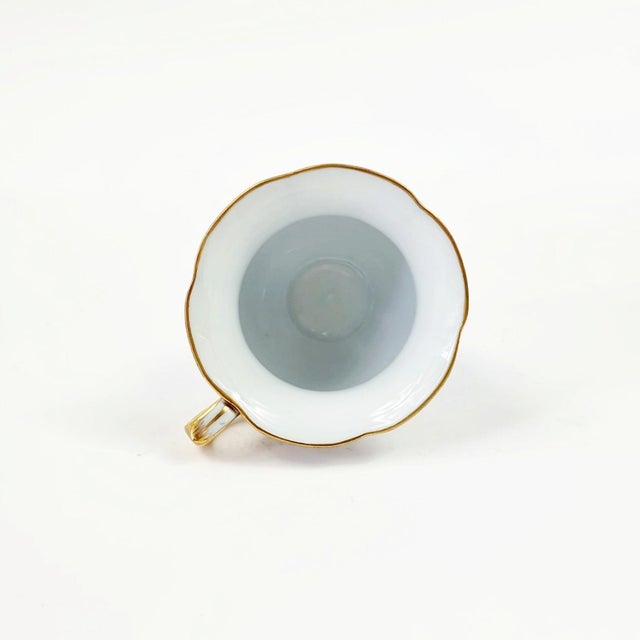 1920s Meissen Porcelain 'B-Form' Cup, Saucer & Dessert Plate, Germany, 1920s-1930s For Sale - Image 5 of 11