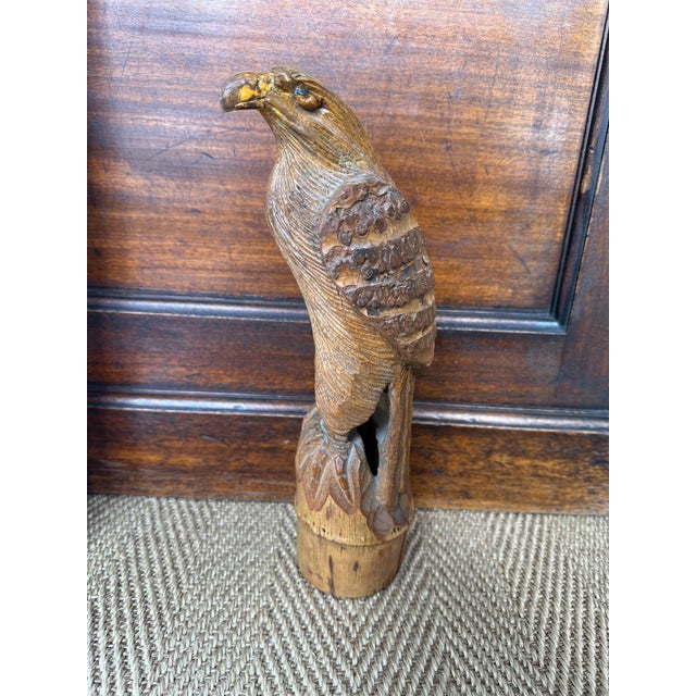 For your consideration, a wonderful eagle carved from bamboo. My father bought this from an Americana dealer thinking this...