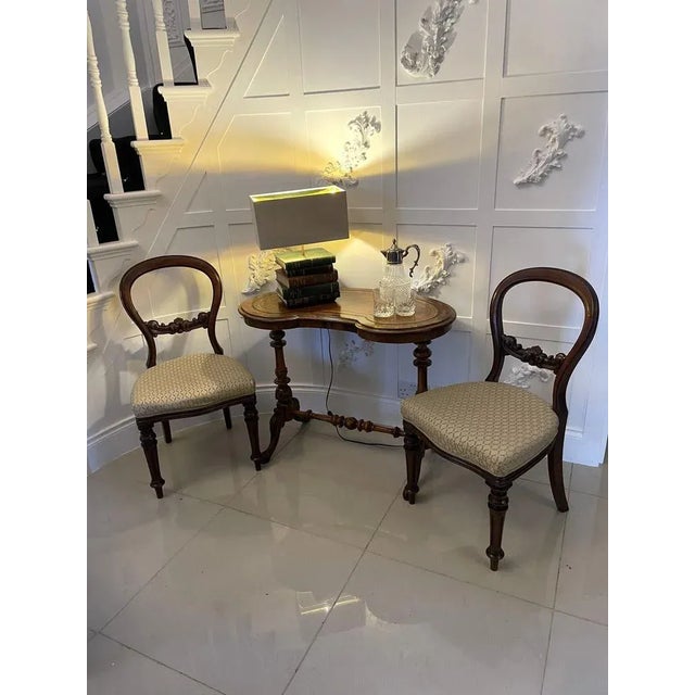 Victorian Burr Walnut Writing Table For Sale - Image 6 of 15