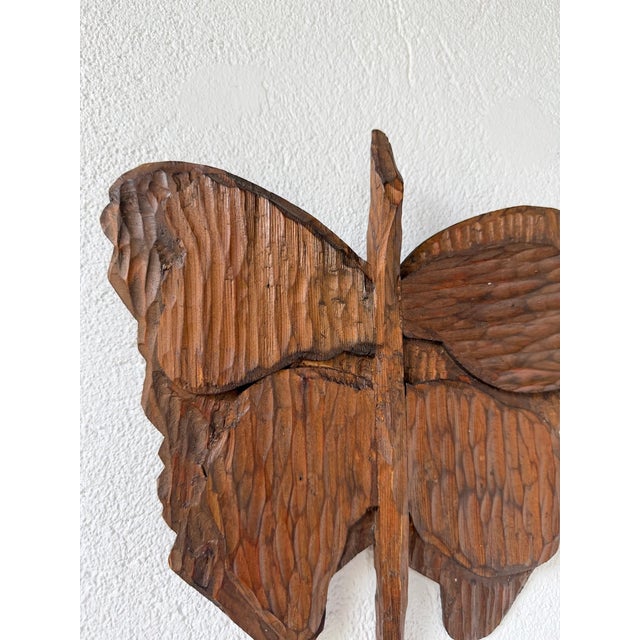 Antique Butterfly Wall Decorations, 1900s, Set of 2 For Sale - Image 9 of 18