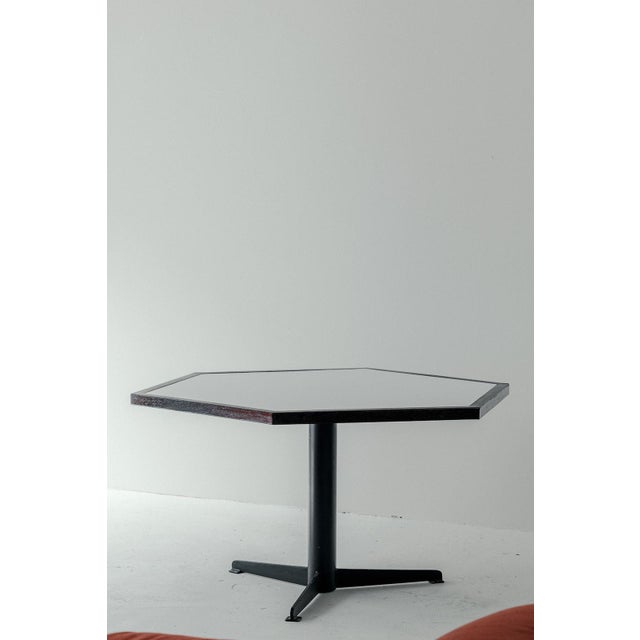 Hexagon dining table designed by Martin Visser and produced by ‘t Spectrum in the Netherlands around 1960. It features a...
