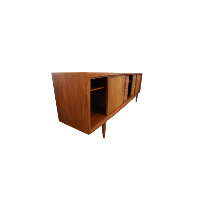 Wood Vintage Sideboard in Teak by Axel Christensen for Omann Jun, 1960s For Sale - Image 7 of 18