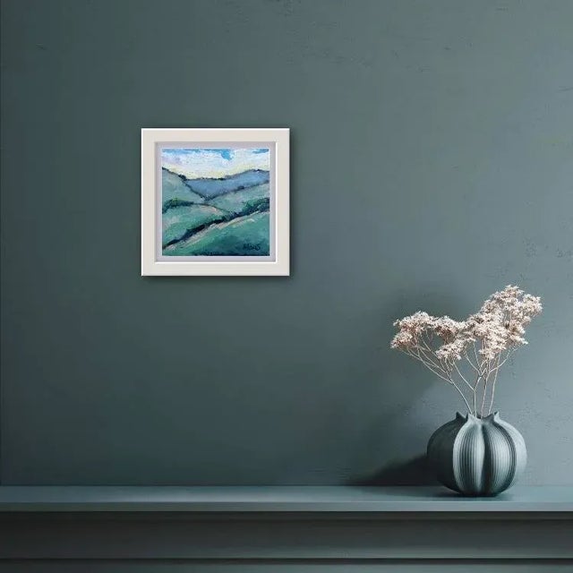 Contemporary Modern Art, Mt. Diablo Landscape (Original Oil Painting) For Sale - Image 3 of 8