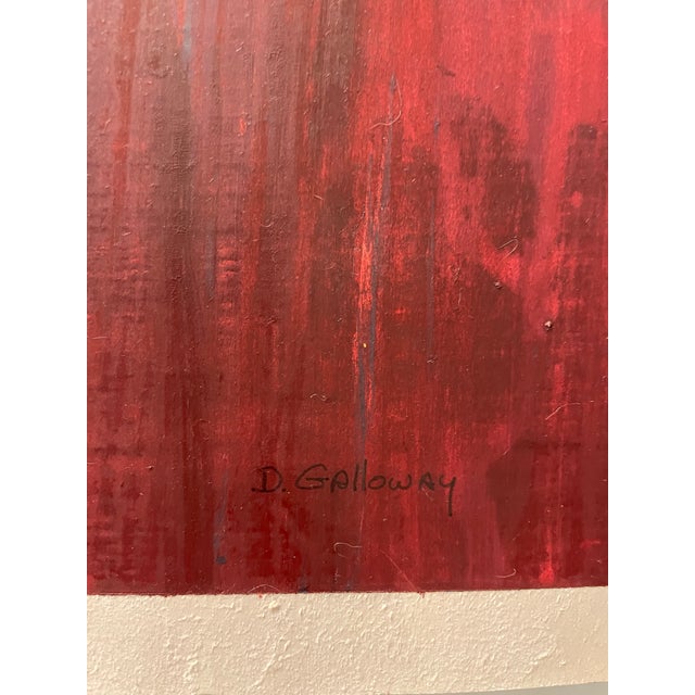 1980s 1980s Dot Galloway Modern Acrylic Painting For Sale - Image 5 of 7