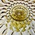 1940s Art Deco Boho Chic Hollywood Regency Indiana Glass Depression Yellow Cake Stand For Sale - Image 11 of 11