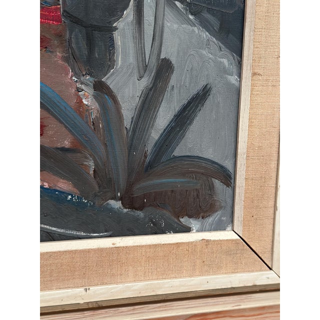 Eric Lo, Figures in Traditional Attire, 1950s, Oil on Canvas, Framed For Sale - Image 10 of 15