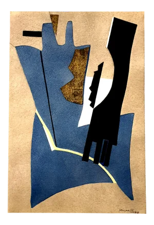 (after) Alberto Magnelli - Composition - Pochoir 1956