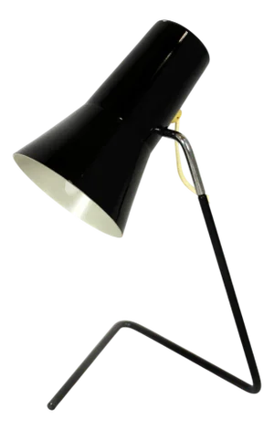 Black Table Lamp by Josef Hurka for Drupol, 1960s