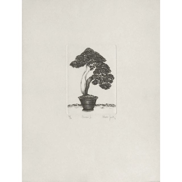 Marc JURT BONZAÏ V 1982 etching on Arches paper signed and numbered in pencil 13.0 x 9.8 in illustration : 5.1 x 3.5 in...