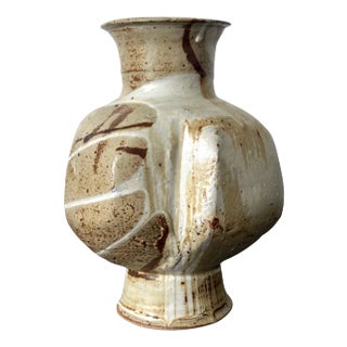 Ceramic Vase With Bespoken Glaze by Makoto Yabe For Sale