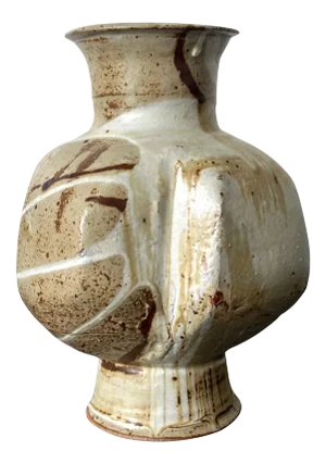Ceramic Vase With Bespoken Glaze by Makoto Yabe