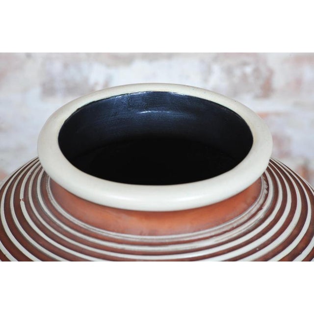 1940s Mid-Century Modern Vase in Ceramic, Czech, 1940s For Sale - Image 5 of 11