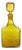 Yellow Glass Bottle with Stopper, France, 1970s For Sale