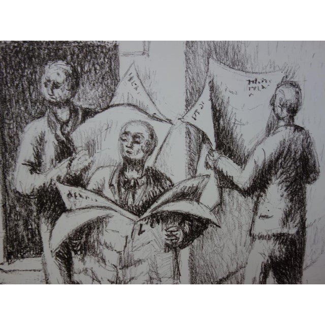 Jean Helion, Lecteurs de journaux, Lithograph For Sale - Image 4 of 6
