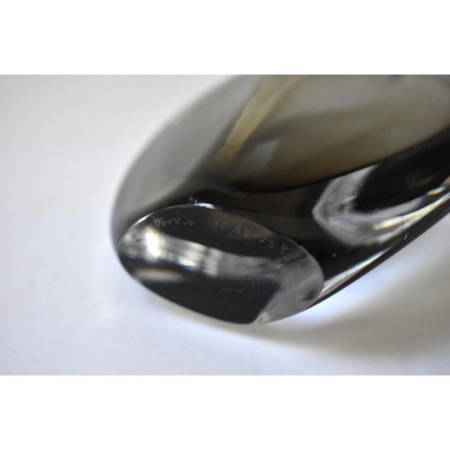 Vintage Mid-Century 1950s Nils Landberg for Orrefors Swedish Sommerso Dusk Series Vase For Sale - Image 9 of 10