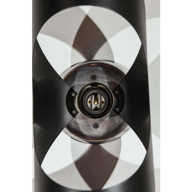 Black 1970s Modern Black Metal Wall Sconces - A Pair For Sale - Image 8 of 10