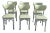 Vintage Mid Century Modern Tubular Steel and Vinyl Dining Chairs, Set of Six For Sale