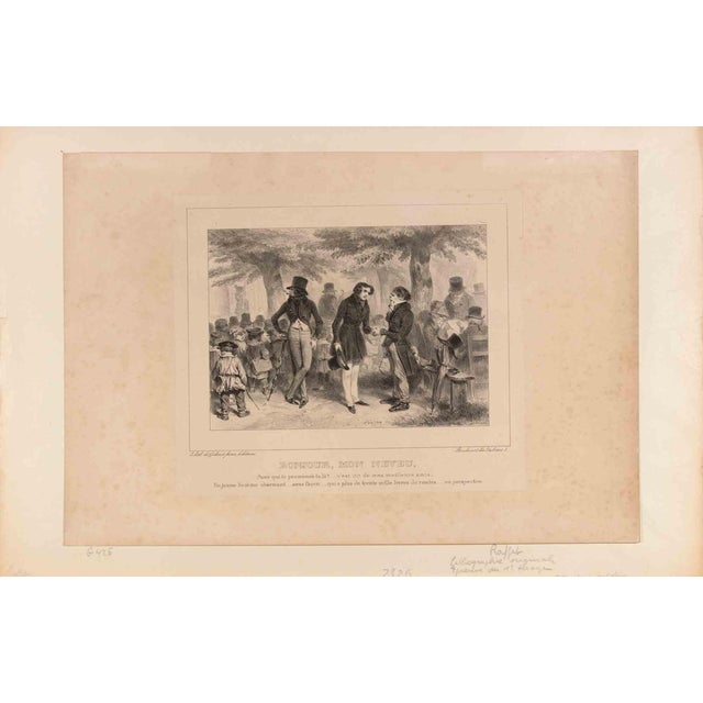 Auguste Raffet, Bonjour. Mon Neveu, Lithograph, 1836 For Sale