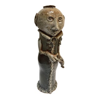 Pop Surrealist California Studio Ceramic Art Figure For Sale