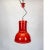 Fontana Arte Industrial Red Lamp by Roberto Menghi for Fontana Arte, 1970s For Sale - Image 4 of 13