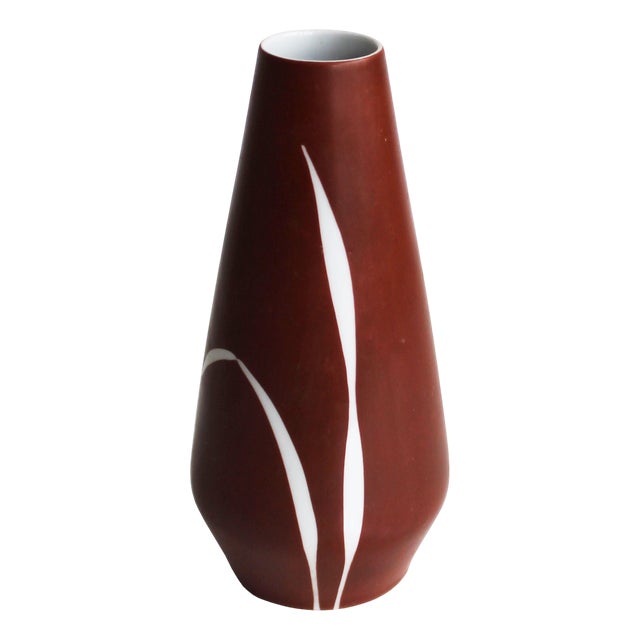 Mid-Century Porcelain Flower Vase from Lichte, 1960s For Sale