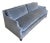 Custom Blue Gray 7 Ft Mohair Sofa For Sale