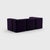 Contemporary Curt Modular Set - Flexible 2-Seater with Armrests - Jet - 9607 (Blue / Purple) by Ambivalenz, Set of 7 For Sale - Image 3 of 5