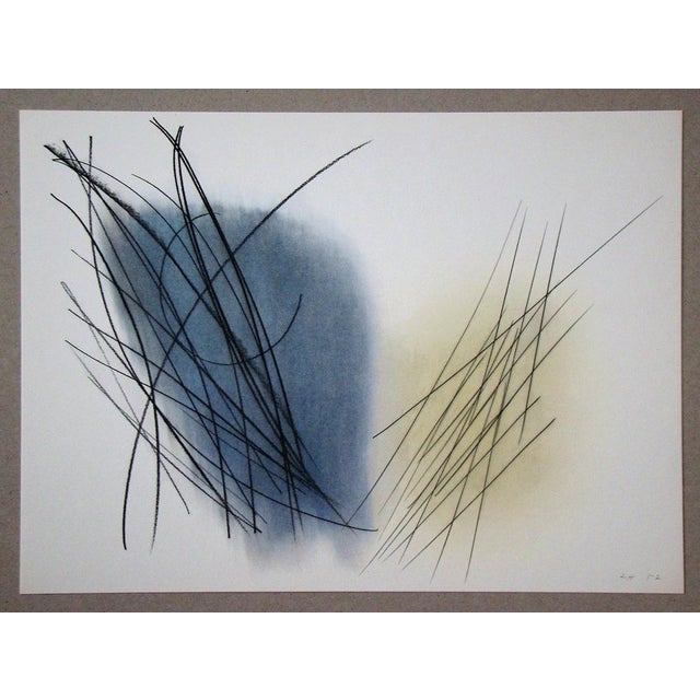Hans HARTUNG (1904-1989) (after) Pastel P.1957-31, 1961 Offset lithography in colors on strong art printing paper....