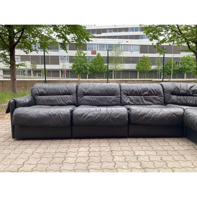Modular Leather Sofa from Dreipunkt International, 1970s, Set of 5 For Sale - Image 4 of 18