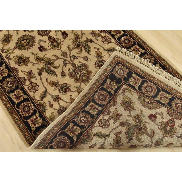 Agra Runner 4’1” X 11’10” Beige Wool Traditional Hand-Knotted Oriental Rug For Sale - Image 12 of 13