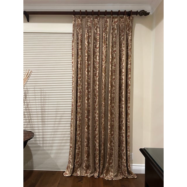 Transitional Carleton v Octavian Linen Drapery Panels, a Pair For Sale - Image 3 of 9