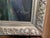 Wood Vintage Oil Painting in Ornate Silver Frame For Sale - Image 7 of 18