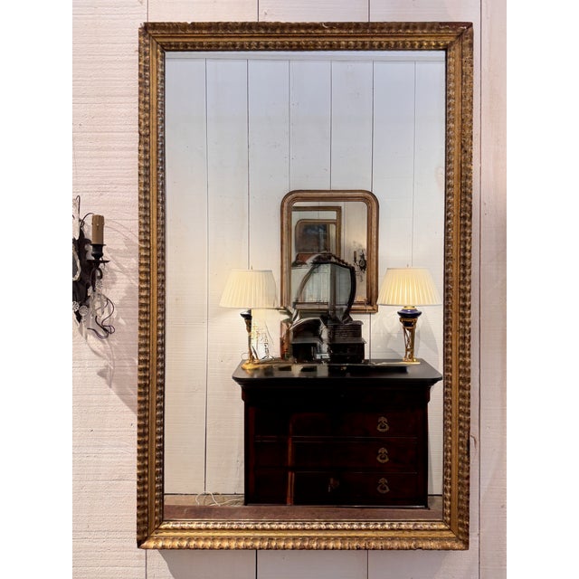 Wood Italian Gilt Mirror For Sale - Image 7 of 8