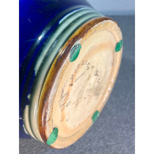 Antique Doulton Lambeth Glazed Stoneware Pitcher For Sale - Image 9 of 10