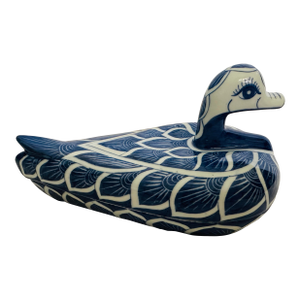 Blue & White Duck Trinket Dish