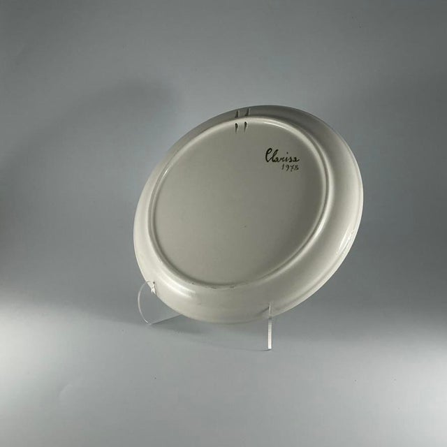 Vintage Hand-Painted Mushroom Plate Set of 9 Italian Ceramic Art, 1970, Set of 9 For Sale - Image 11 of 18