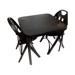 Art Deco Wood Dining Set For Sale