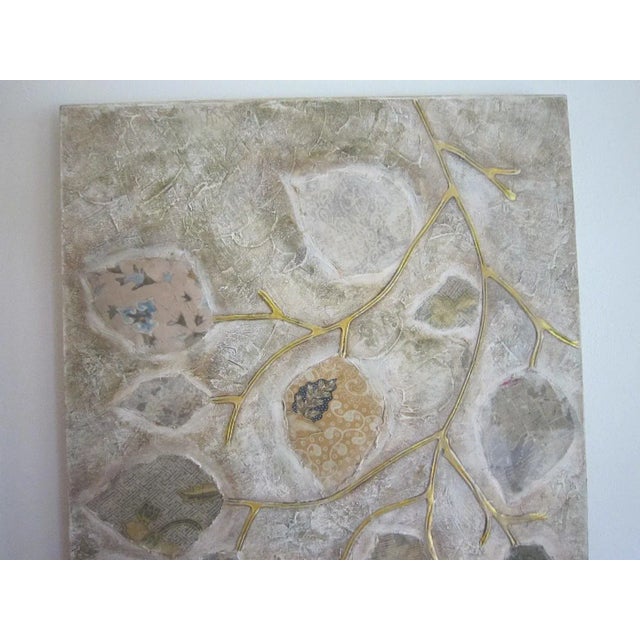 Large Collage Leaves, Signed For Sale - Image 6 of 7
