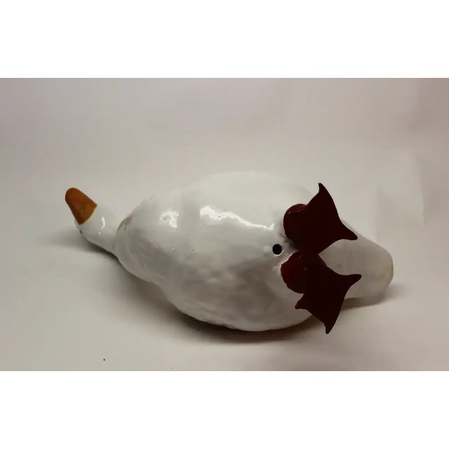 Mid 20th Century Ceramic Italian Goose For Sale - Image 9 of 10